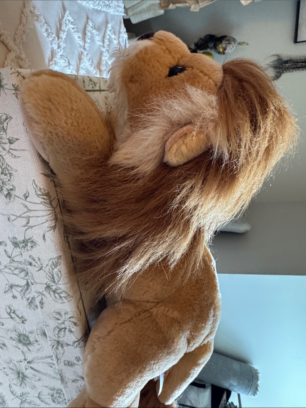 Plush Brown Lion Stuffed Animal - Soft Kids Toy - Picture 4 of 4